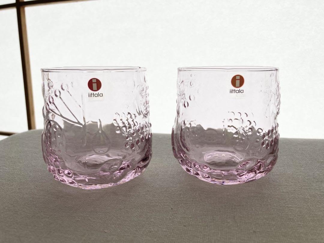 iittala フルッタ タンブラー アメジスト・ ペールピンク 2個セット iittala フルッタ タンブラー アメジスト・ ペールピンク 2個セット